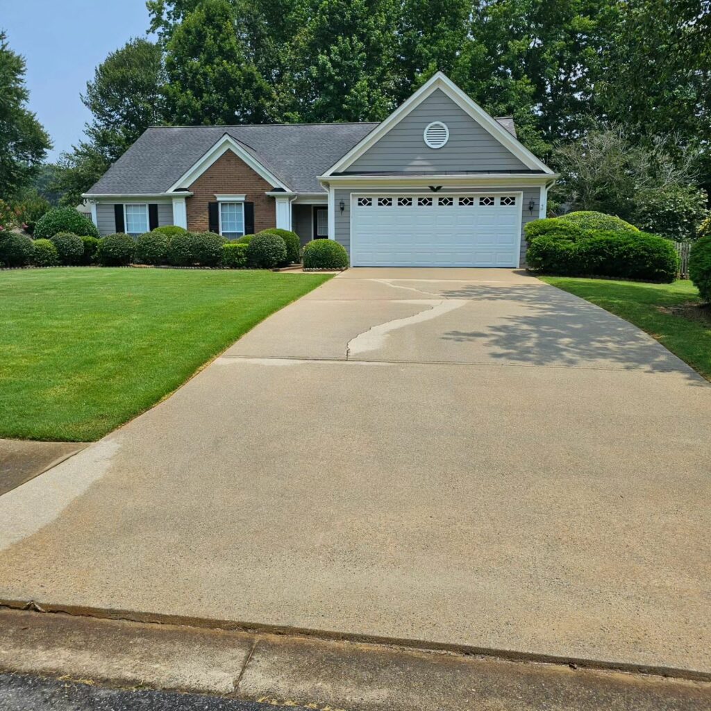Soft Washing in Ball Ground, Ga for a shingle roof and house washing